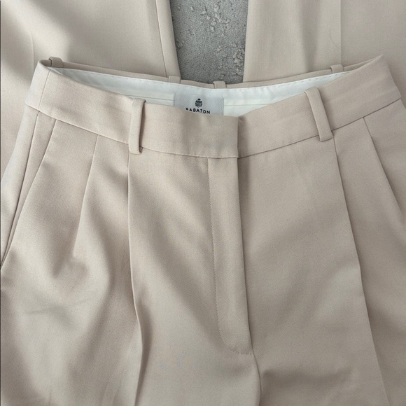 Babaton Pants - Babaton Pleated Matte Pearl Pants